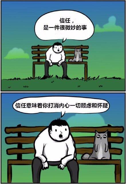 一个哥们深情地给猫讲述什么是信任，最后的结局让人泪目…