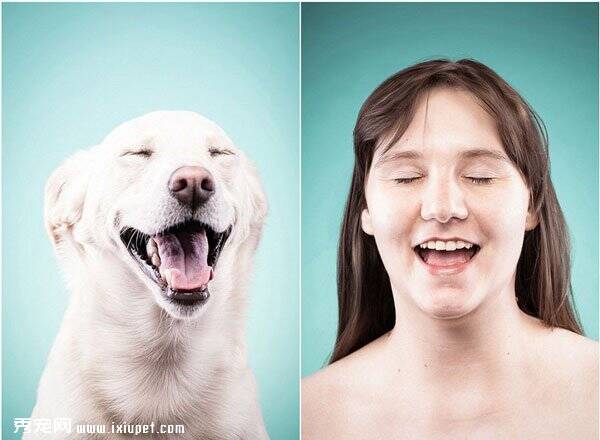 德国摄影师发布宠物主人模仿爱宠表情照片萌翻了
