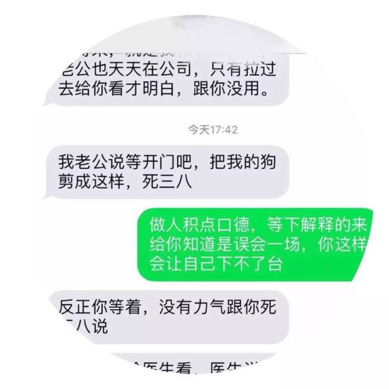 我和你的狗无冤无仇，我为什么要害它？