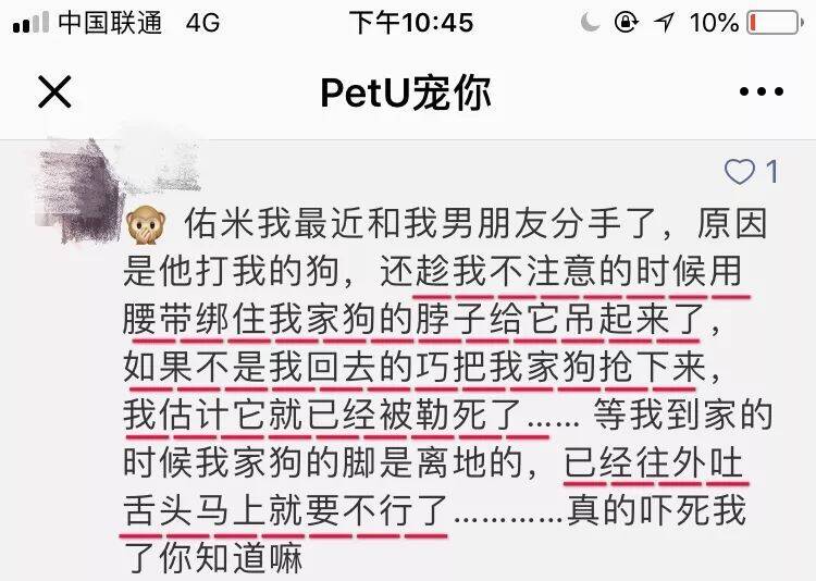 男友差点勒死我的狗，还哭着找我妈！