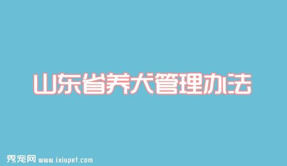 山东省养犬管理办法