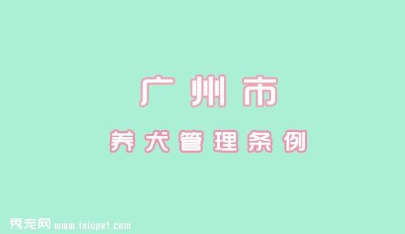 2016最新广州市养犬管理条例|2009年7月1日起施行