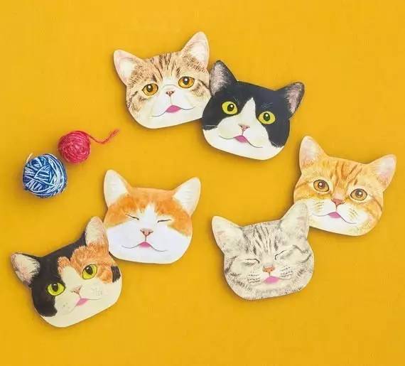 日本Felissimo猫部出的一款猫咪吸油面纸，这也太萌了！